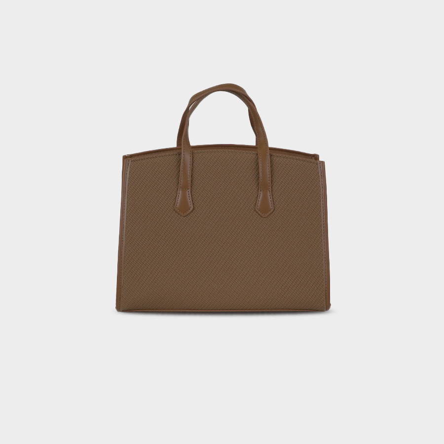 Tan Satchel Baggue