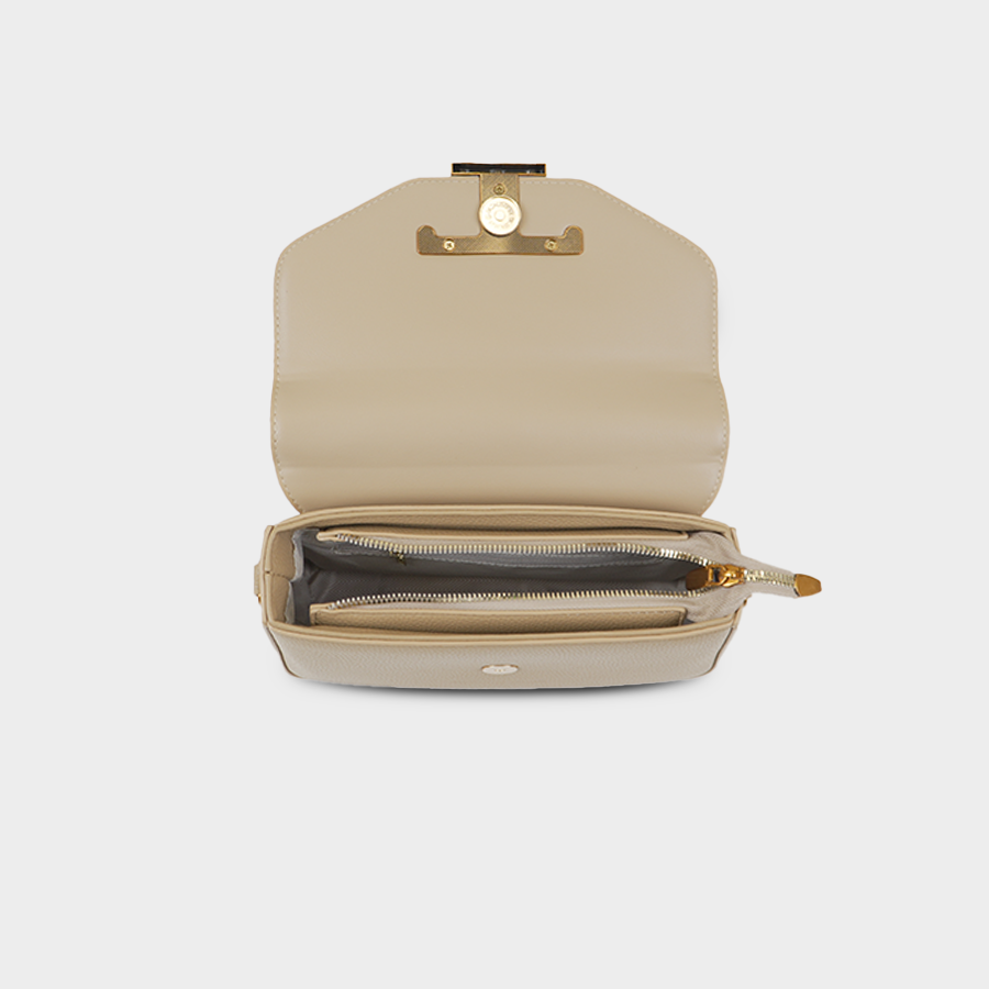 Taupe Crossbody Baggue