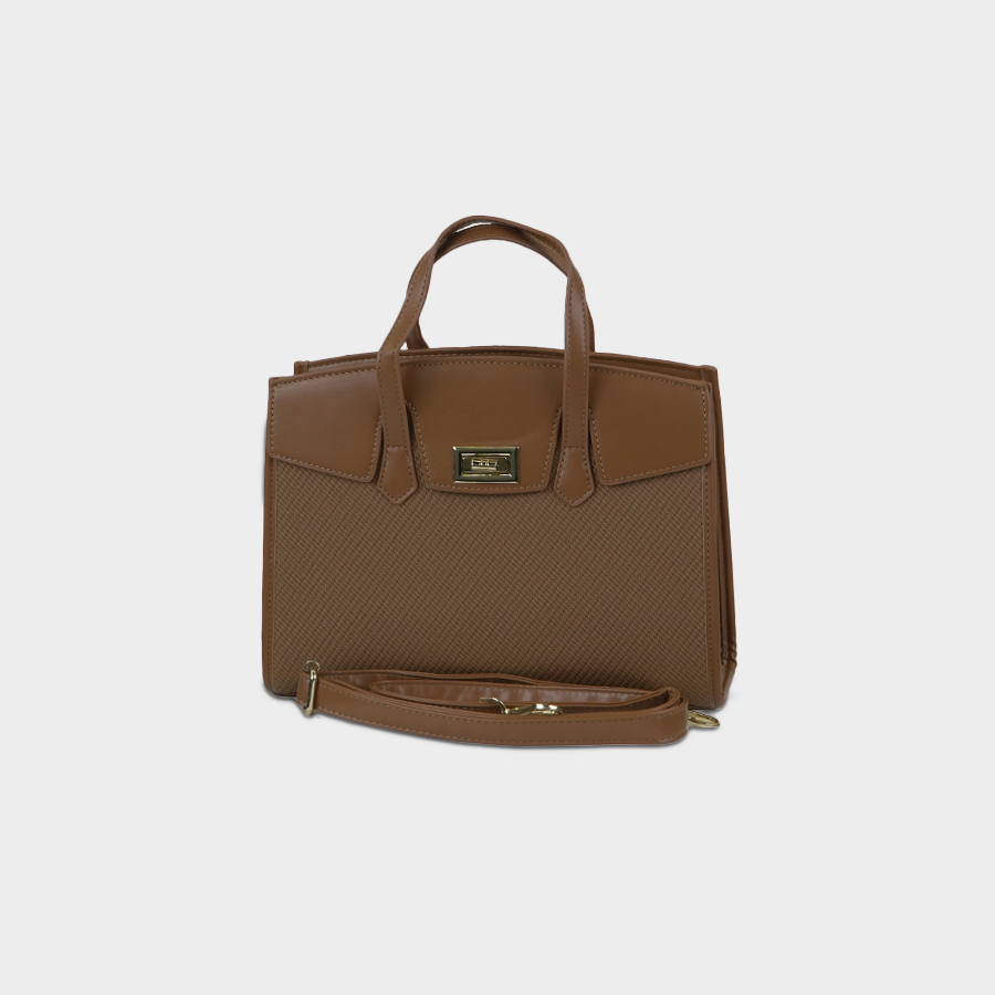 Tan Satchel Baggue