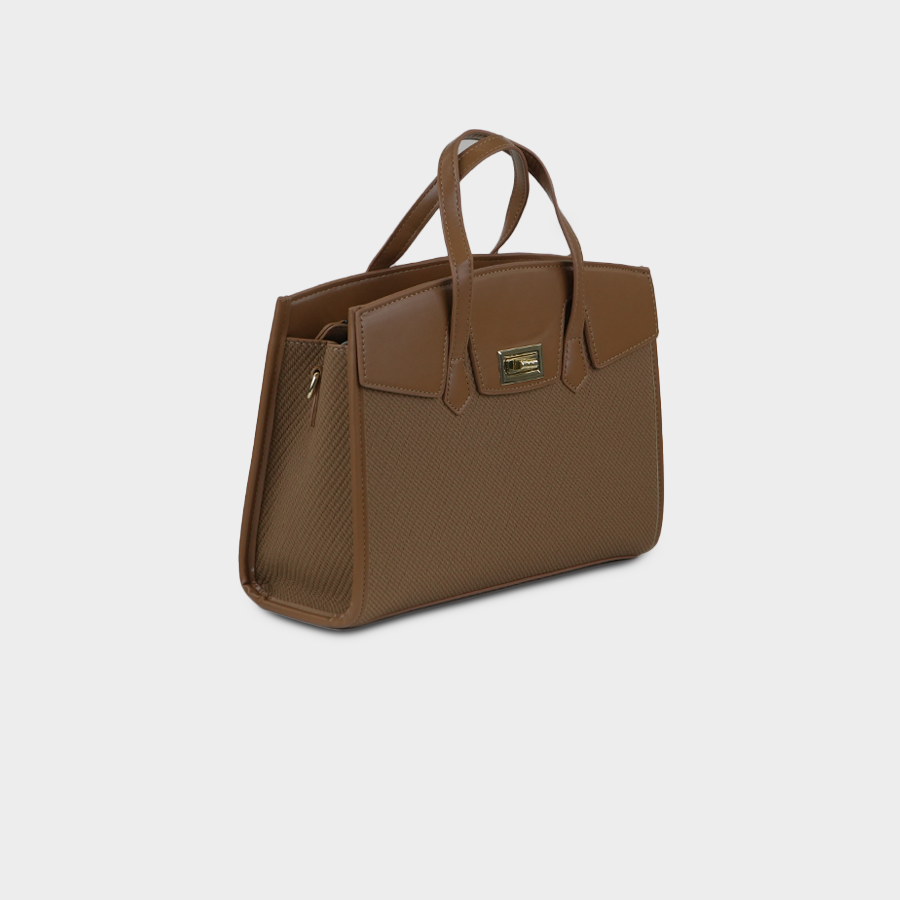 Tan Satchel Baggue