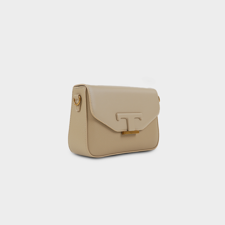 Taupe Crossbody Baggue