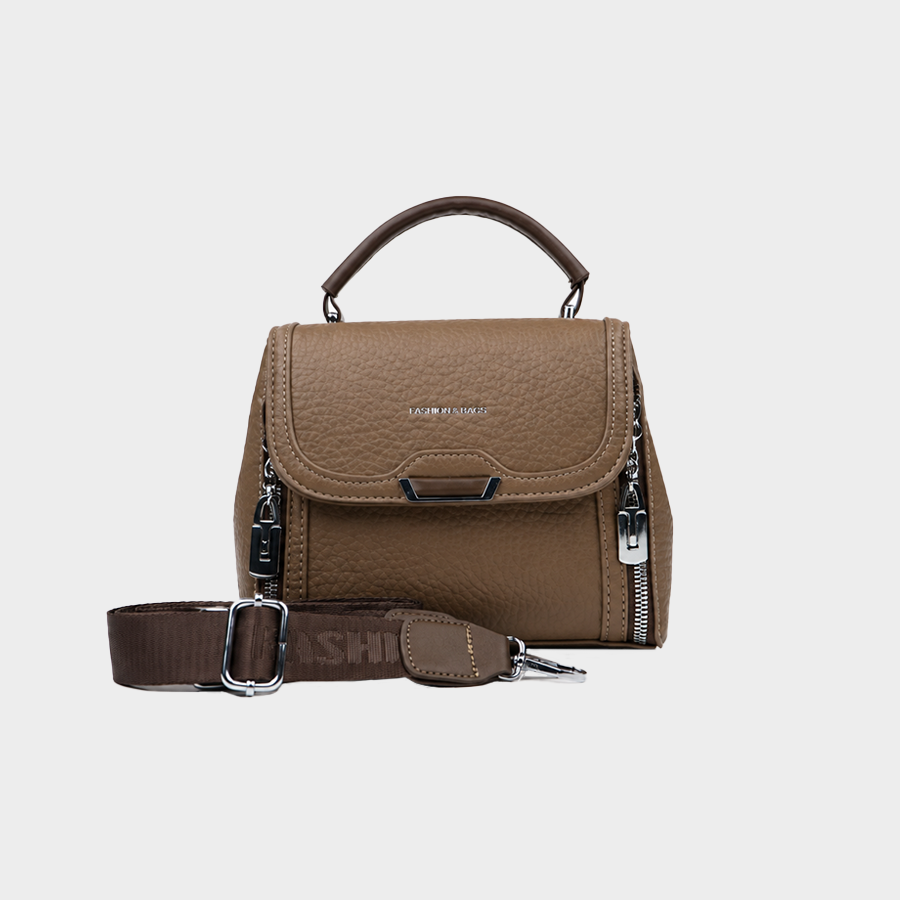 Walnut BrownTop Handle Handbag