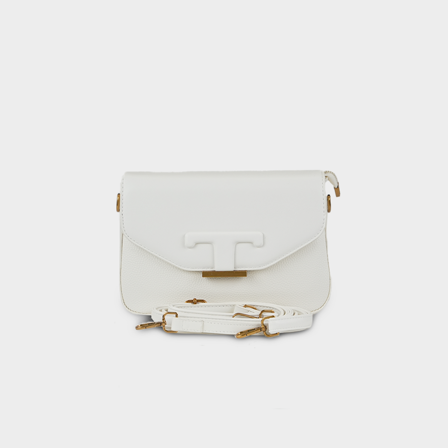 White Crossbody Baggue