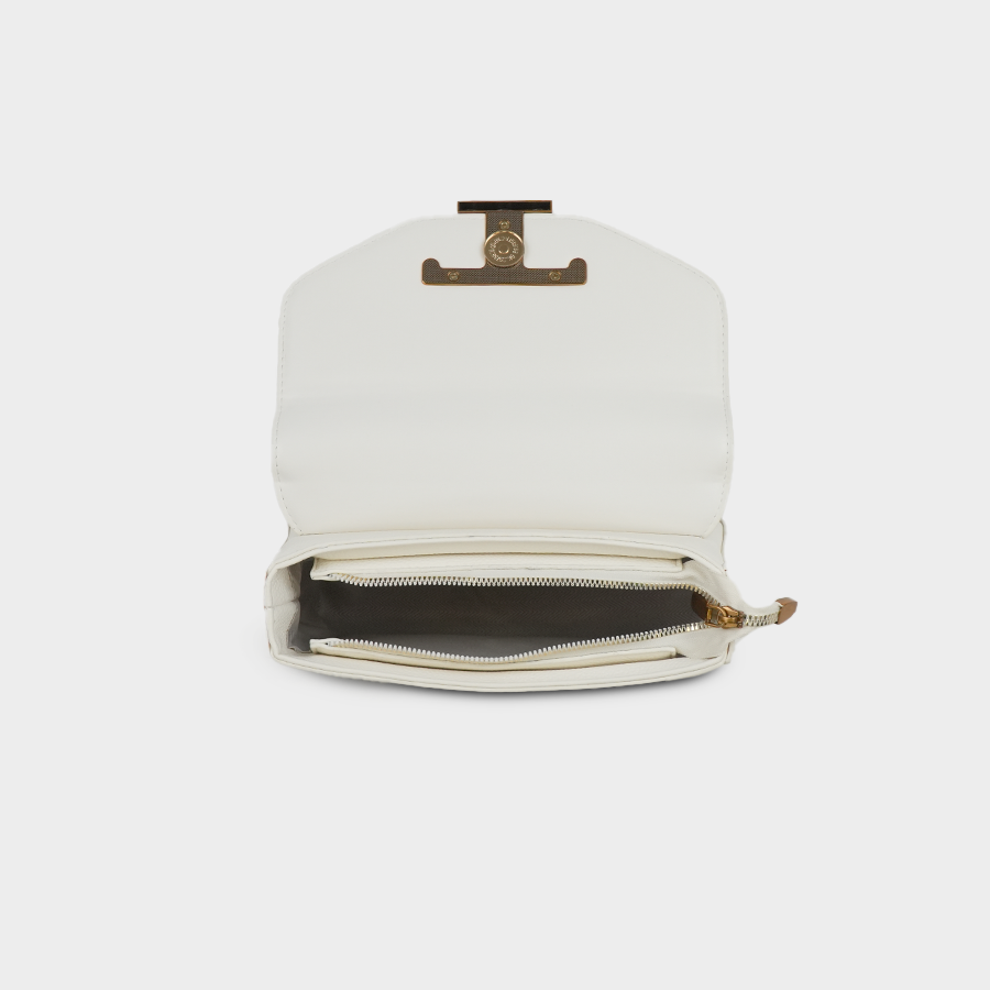 White Crossbody Baggue