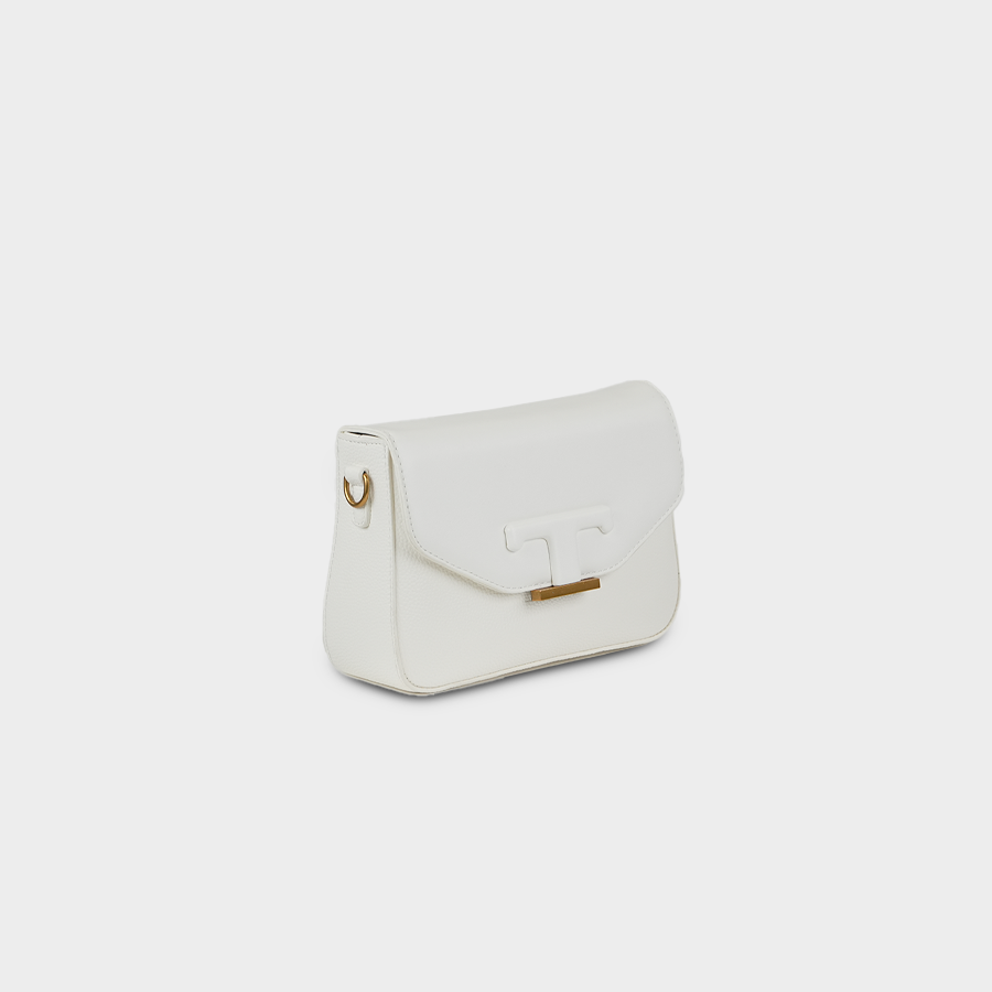 White Crossbody Baggue