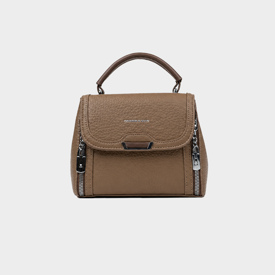 Walnut BrownTop Handle Handbag