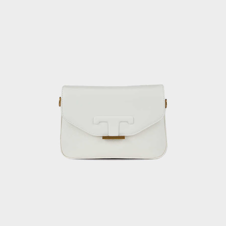 White Crossbody Baggue