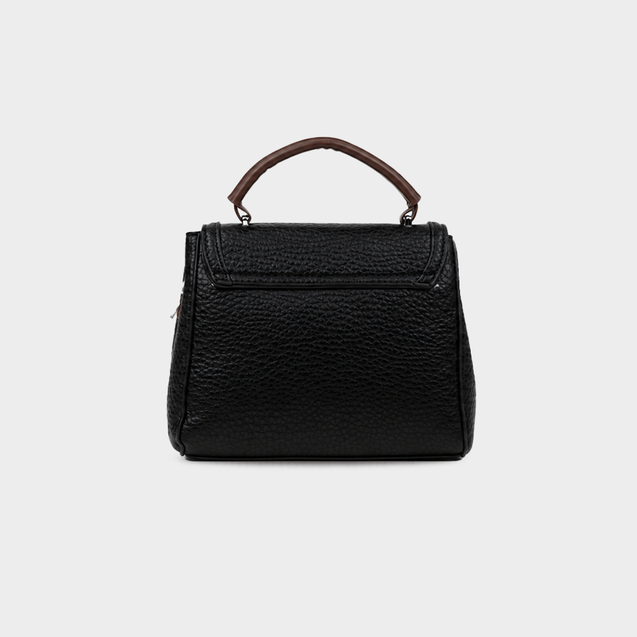 Black Top Handle Handbag