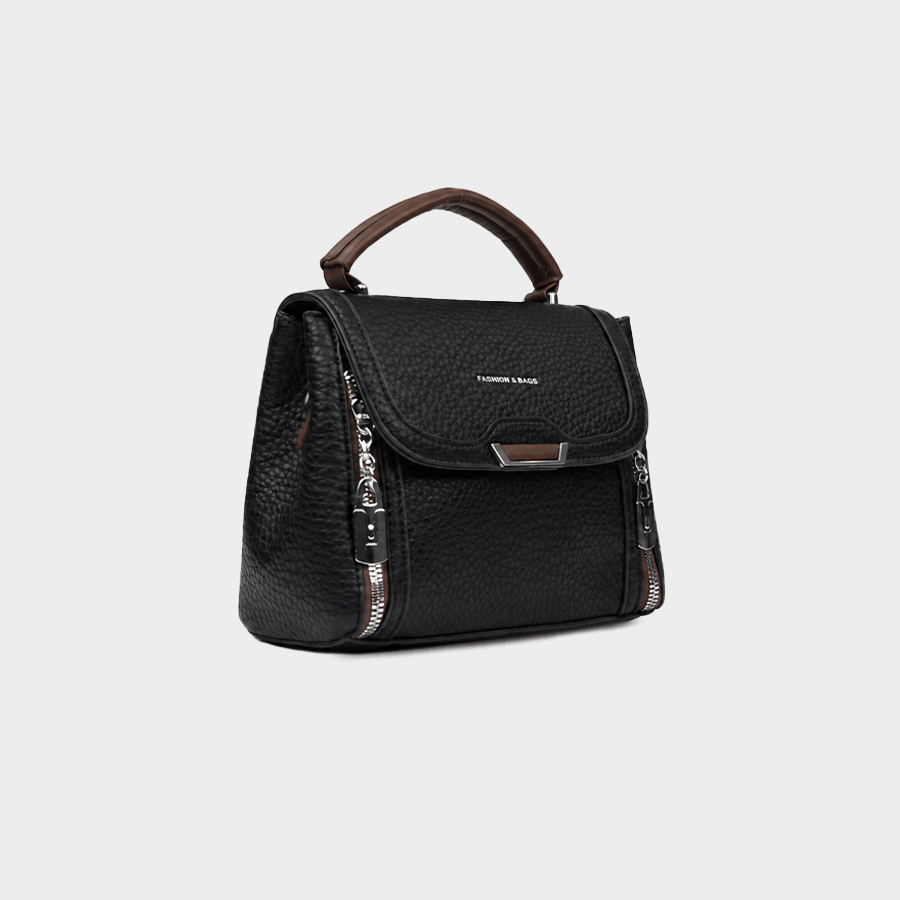 Black Top Handle Handbag
