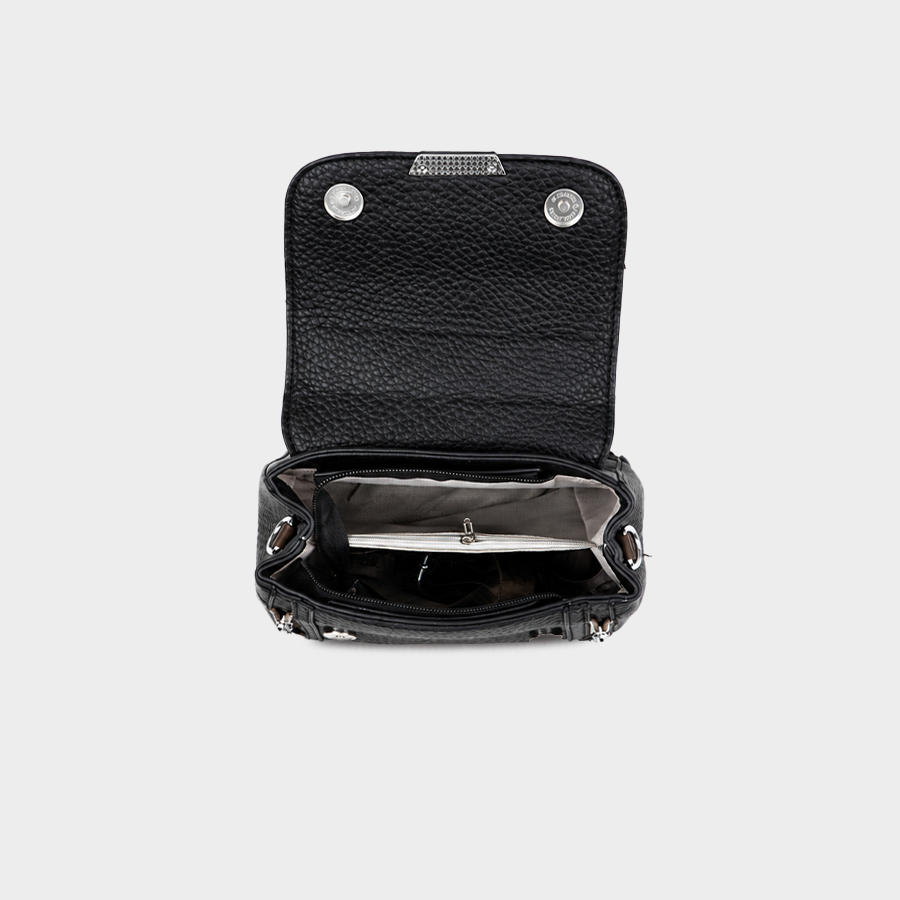Black Top Handle Handbag