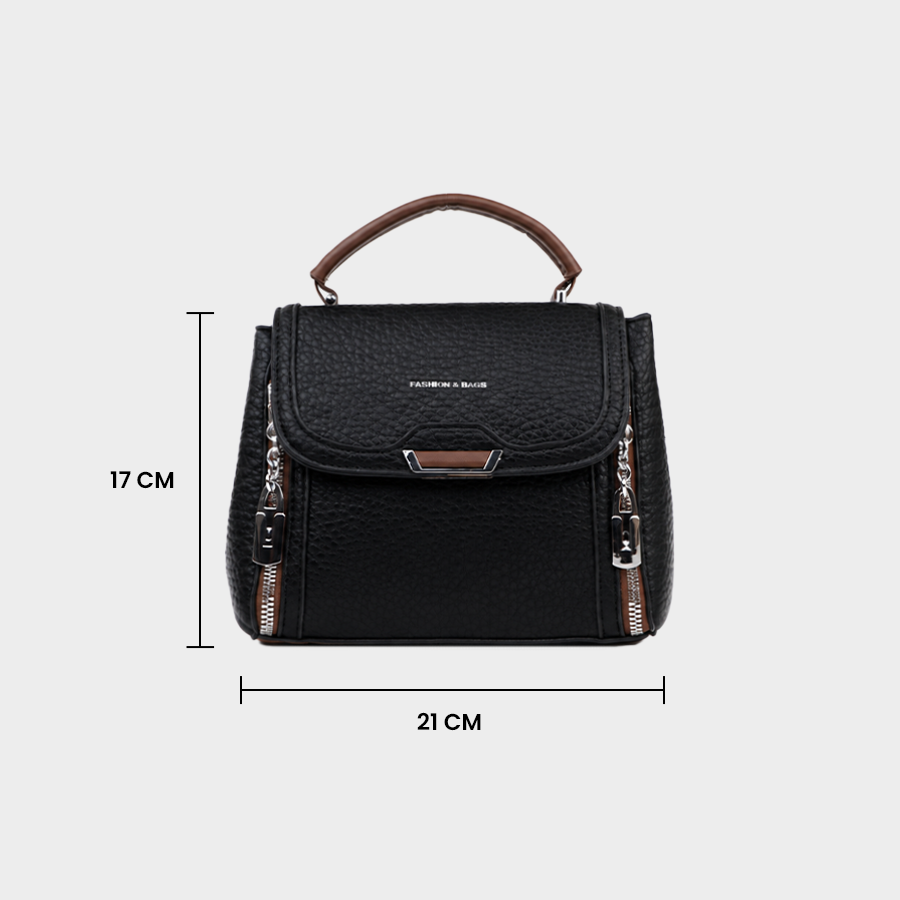 Black Top Handle Handbag