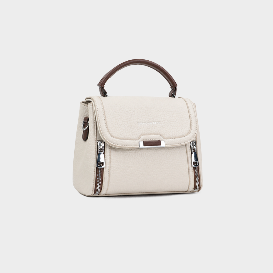 Ivory Top Handle Handbag