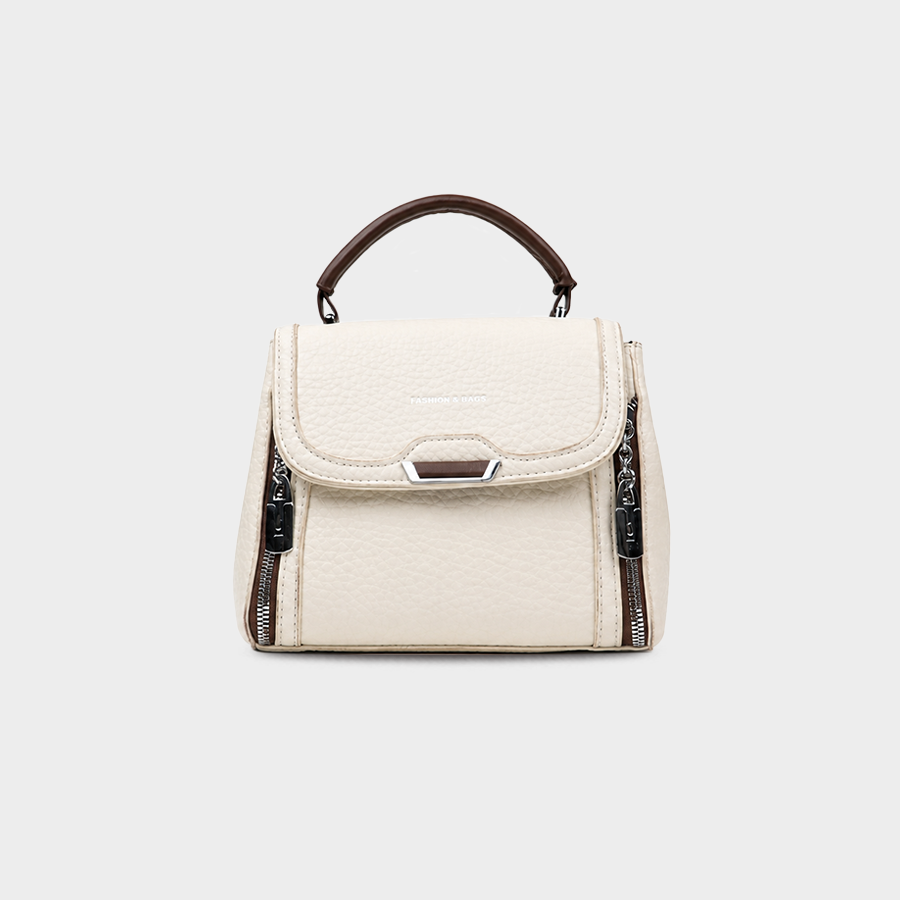 Ivory Top Handle Handbag